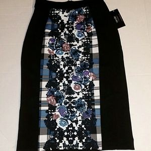 Nicole Miller Floral Print Pencil Skirt Size XS NWT!